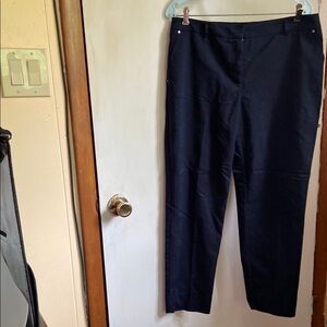 Jones New York Blue Dress Pants Classic Straight Leg